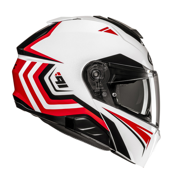 Kask motocyklowy HJC I71N Tricus biały/czerwony