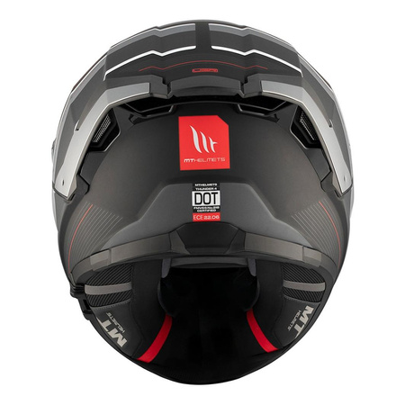 Kask motocyklowy MT THUNDER 4 SV R25 MATT BLACK/GREY czarny szary