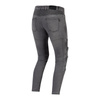 Damskie jeansy motocyklowe OZONE ROXY sprany czarne