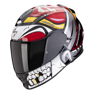 Kask motocyklowy SCORPION EXO-491 PIRATE RED czerwony biały