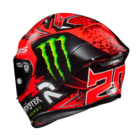 Kask motocyklowy integralny sportowy HJC RPHA 1 Quartararo czarny/czerwony