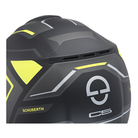 Kask motocyklowy SCHUBERTH C5 ECE OMEGA YELLOW czarny żółty fluo