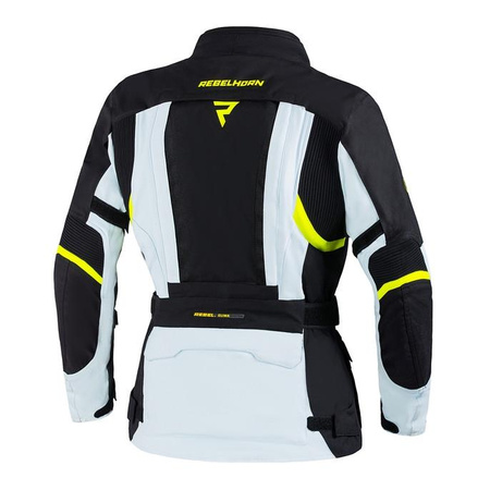 Damska kurtka motocyklowa tekstylna Rebelhorn HARDY II szary-czarny