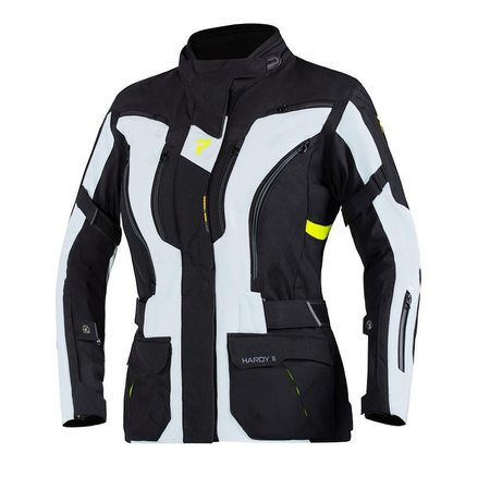 Damska kurtka motocyklowa tekstylna Rebelhorn HARDY II szary-czarny