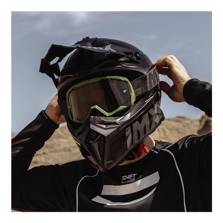 Gogle motocyklowe IMX Endurance Flip - Szyba Dark Smoke + Clear (2 szyby w zestawie)