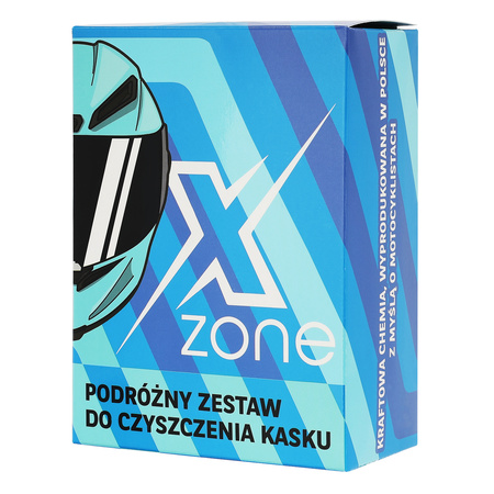 Zestaw motocyklowy podróżny Xzone do czyszczenia kasku