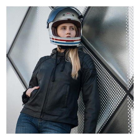 Damska kurtka motocyklowa skórzana Rebelhorn IMPALA czarny