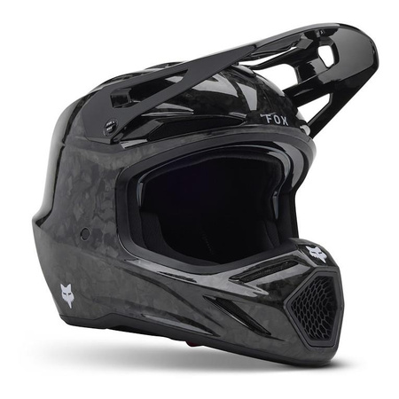 Kask motocyklowy FOX V3 RS Carbon Solid Black