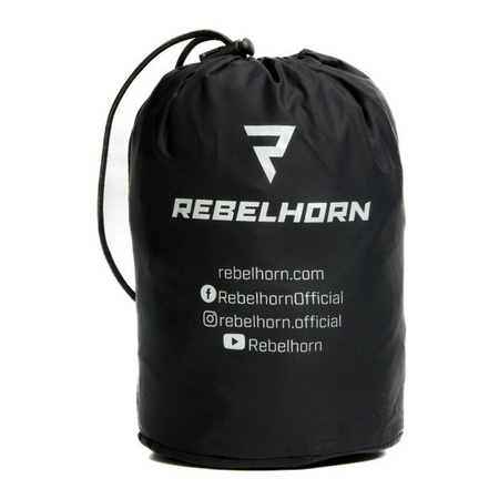 Kurtka przeciwdeszczowa odblaskowa motocyklowa Rebelhorn HORIZON czarny unisex