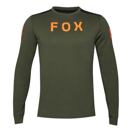 Koszulka rowerowa z długim rękawem FOX Ranger Dr Aviation Dark Sage