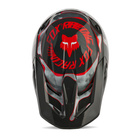 Kask cross offroad motocyklowy FOX V1 Atlas szary/czerwony