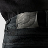 Jeansy motocyklowe OZONE FASTER TAPERED FIT czarne