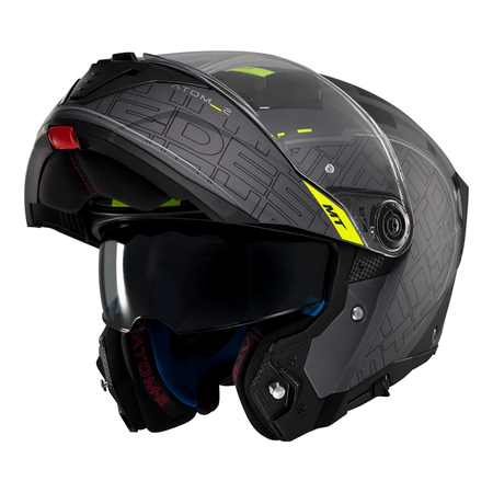 Kask motocyklowy MT ATOM 2 SV DESTINY MATT BLACK/GREY