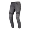 Damskie jeansy motocyklowe OZONE ROXY sprany czarne