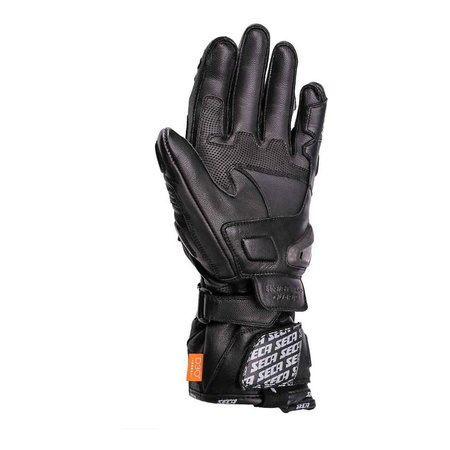 Rękawice motocyklowe SECA TRACKDAY BLACK czarny
