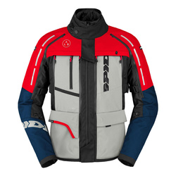 Kurtka motocyklowa tekstylna SPIDI 4 SEASON V3 BLUE/ICE/RED niebieski szary czerwony