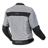Kurtka motocyklowa tekstylna miejska OZONE DART SILVER czarna
