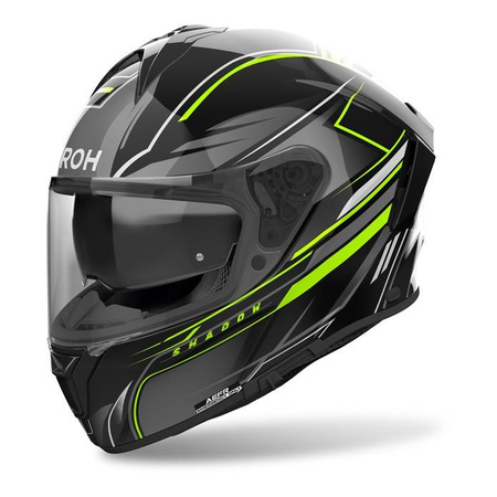 Kask motocyklowy AIROH SPARK 2 SHADOW YELLOW GLOSS żółty fluo szary