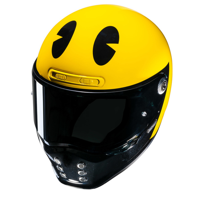 Kask motocyklowy HJC V10 Pac-Man Bandai Namco żółty/czarny