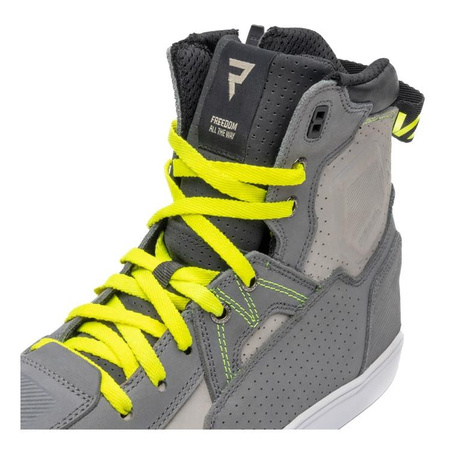 Buty motocyklowe trampki Rebelhorn VANDAL szary-czarny-żółty fluo