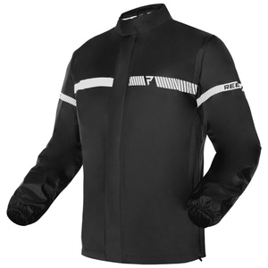 Kurtka przeciwdeszczowa odblaskowa motocyklowa Rebelhorn HORIZON czarny unisex