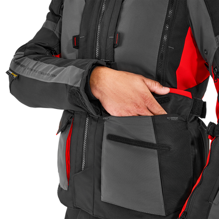 Kurtka motocyklowa tekstylna miejska Shima HERO 2.0 czerwony