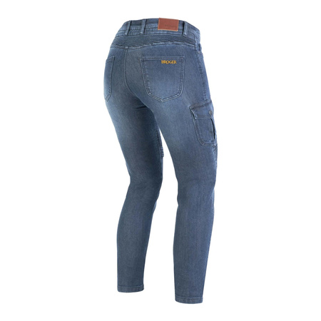 Spodnie jeans damskie BROGER OHIO WASHED BLUE niebieski
