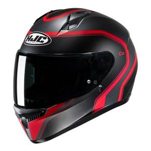 Kask motocyklowy integralny HJC C10 Elie czarny/czerwony