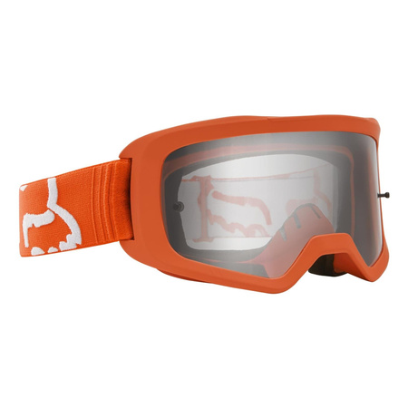 Gogle motocyklowe mx FOX MAIN II RACE FLO ORANGE pomarańczowy fluo biały