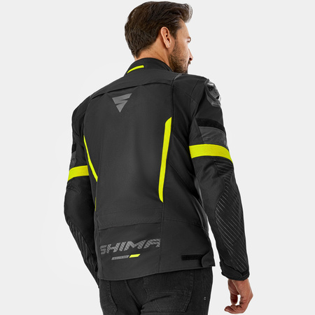 Kurtka motocyklowa tekstylna miejska/sportowa Shima SOLID 2.0 fluo