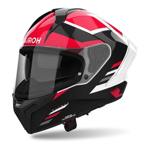 Kask motocyklowy AIROH MATRYX THRON RED GLOSS czerwony biały czarny