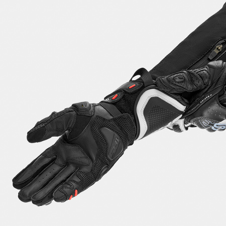 Rękawice motocyklowe sportowe skórzane Shima RS-3 biały