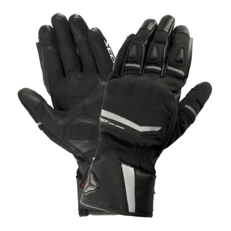 Rękawice motocyklowe SECA COMPASS HTX BLACK czarny