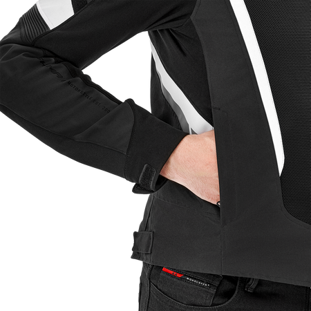 Kurtka motocyklowa tekstylna Shima MESH PRO 2.0 czarny/biały