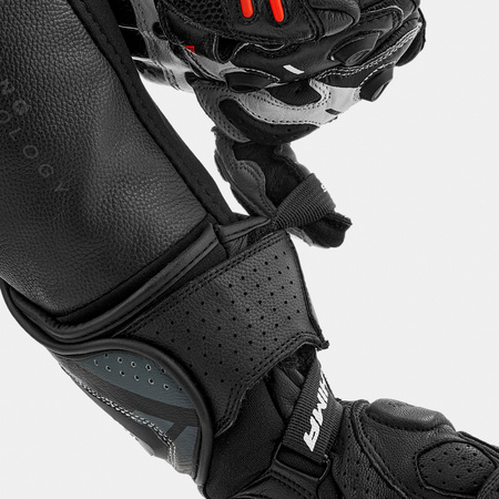 Rękawice motocyklowe sportowe skórzane Shima RS-3 biały