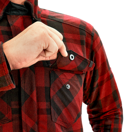 Koszula motocyklowa tekstylna Shima RENEGADE 2 czerwony