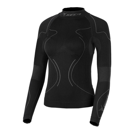 Bluza termoaktywna damska SECA S-COOL LADY czarny biały