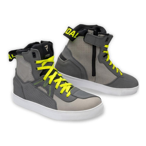 Buty motocyklowe trampki Rebelhorn VANDAL szary-czarny-żółty fluo