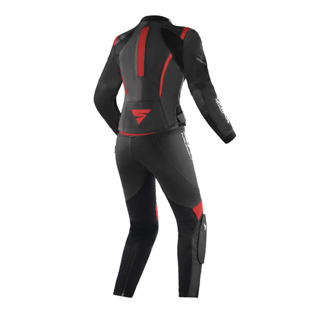 Kombinezon motocyklowy dwuczęściowy damski SHIMA MIURA 2.0 BLACK/RED czarny czerwony biały