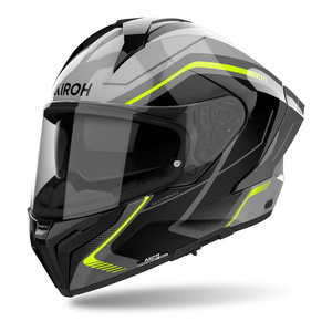 Kask motocyklowy AIROH MATRYX WIDE YELLOW GLOSS żółty fluo szary czarny