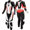 Kombinezon jednoczęściowy motocyklowy skórzany sportowy Shima MIURA RS biały/fluo