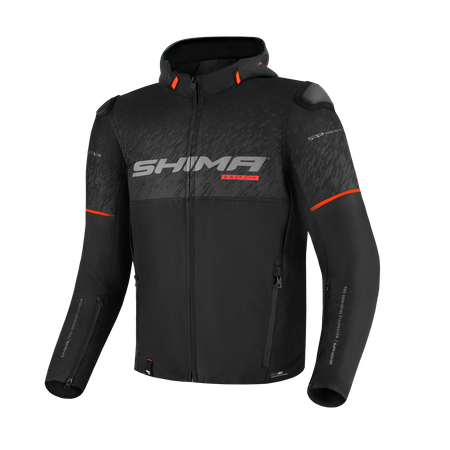 Kurtka motocyklowa tekstylna miejska Shima DRIFT+ czarny