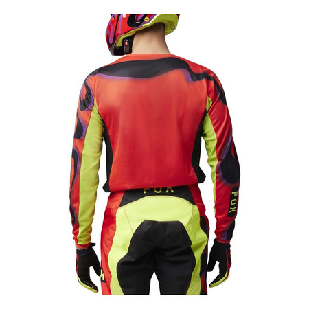 Bluza motocyklowa cross / mx FOX 180 EMOTION FLUORESCENT RED czerwony fluo