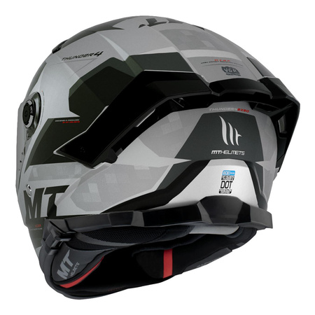 Kask motocyklowy MT THUNDER 4 SV EXEO GLOSS PEARL TITANIUM czarny szary