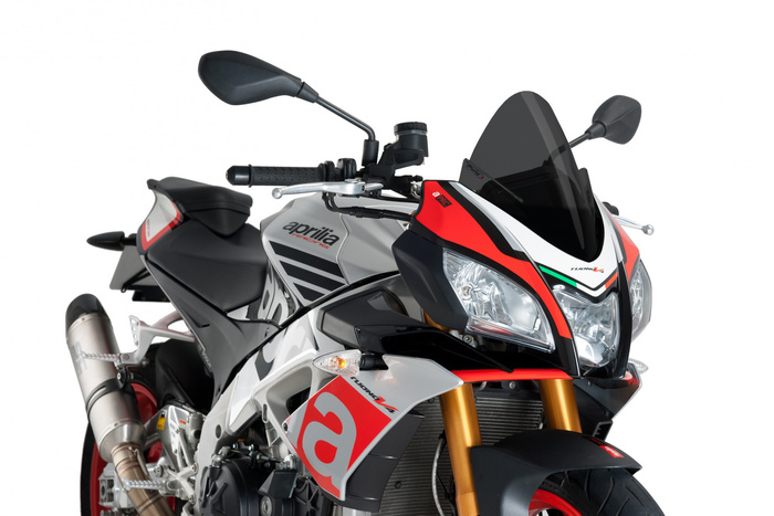 Szyba sportowa PUIG do Aprilia Tuono 125 / Tuono V4RR / F Mocno przyciemniany (F)