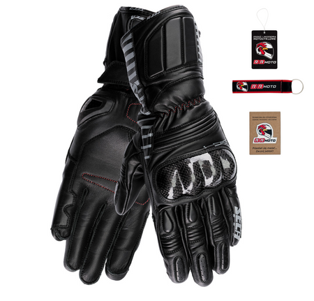 Rękawice motocyklowe damskie SECA MERCURY IV LADY BLACK czarny