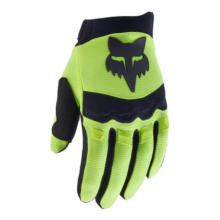 Rękawice motocyklowe rowerowe dla dzieci cross offroad mtb FOX Dirtpaw Fluo żółty Junior
