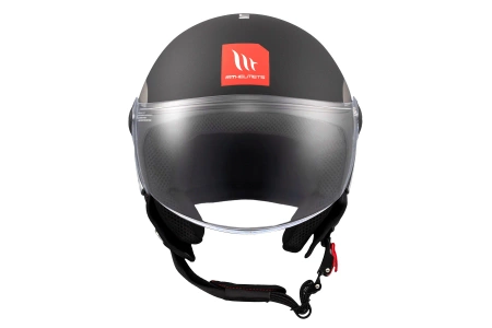 Kask motocyklowy MT STREET S INBOARD MATT BLACK/GREY czarny szary