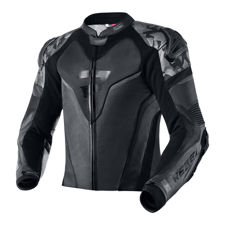 Kurtka motocyklowa skórzana sportowa/miejska Rebelhorn REBEL czarny