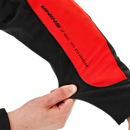 Kurtka motocyklowa tekstylna miejska Shima MESH PRO 2.0 czerwony